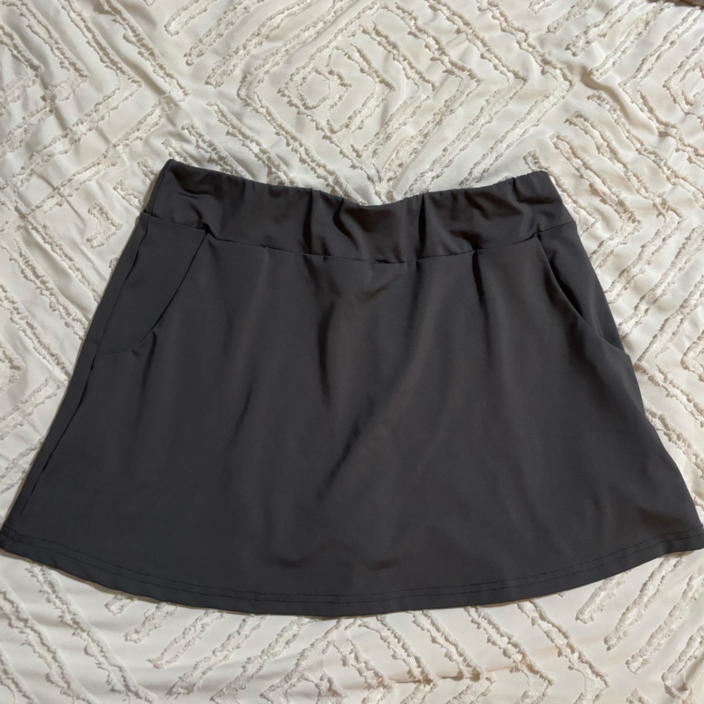 Dark Gray Skort with Pockets